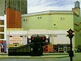 Edward Hopper Canvas Paintings - The Circle Theatre